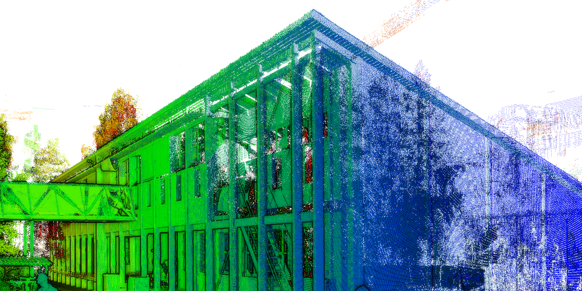 Huber pavillion point cloud
